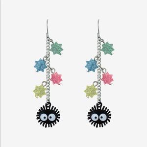 nickel free studio ghibli spirited away soot sprite earrings
